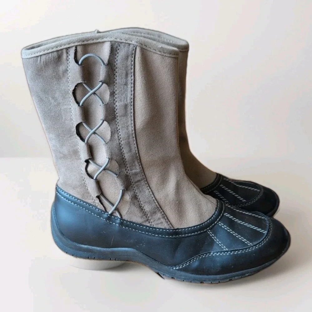 Women's Winter Leather Winter‎ Boots by Croft & Barrow/ Size 8 Medium